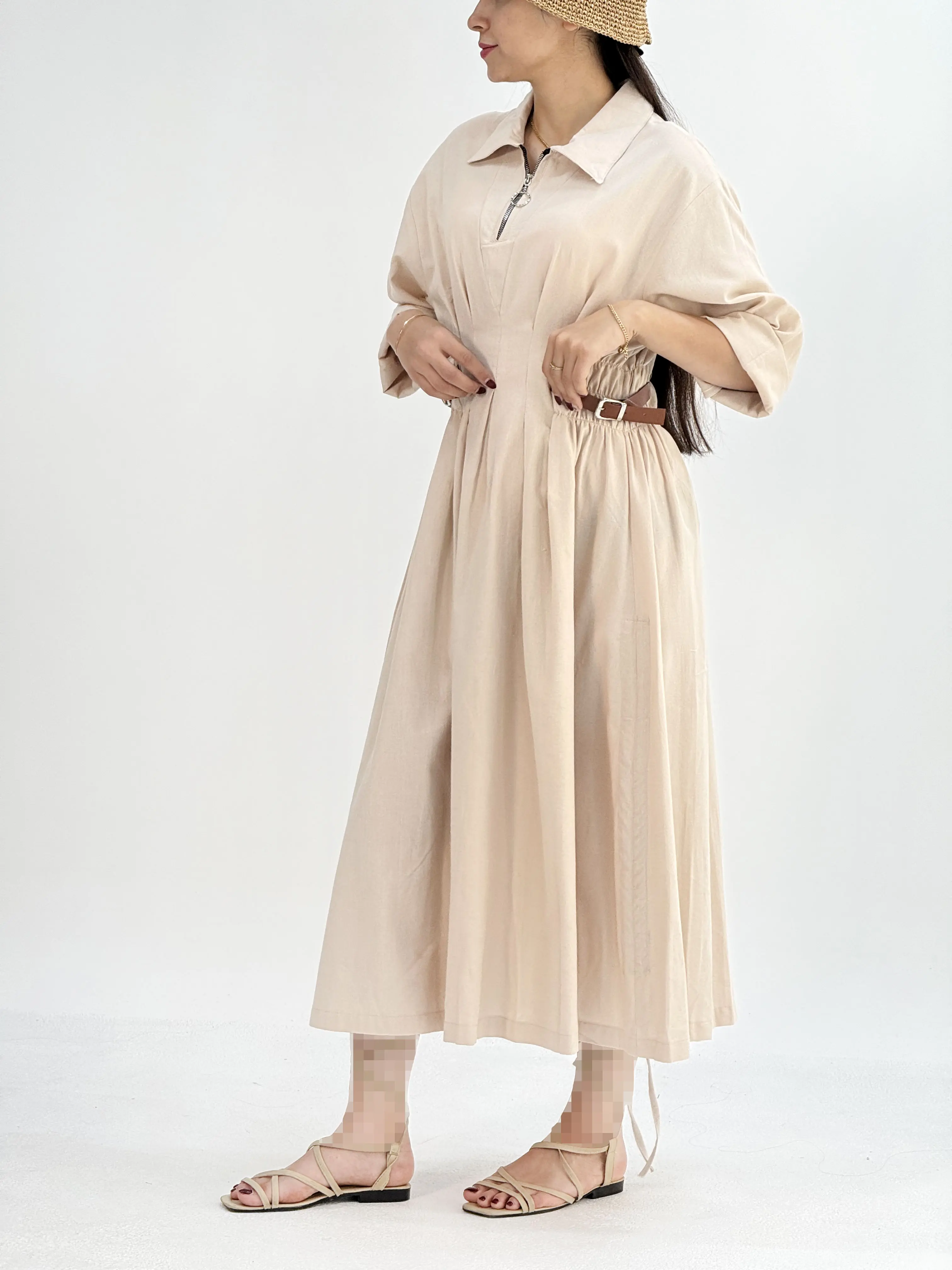 پیراهن لینن ژیارا زنانه/آراسز